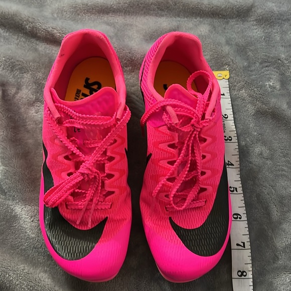 Nike, Kids, Girls, Zoom Rival Sprint, Pink, Black, Track Shoes. - Picture 1 of 13